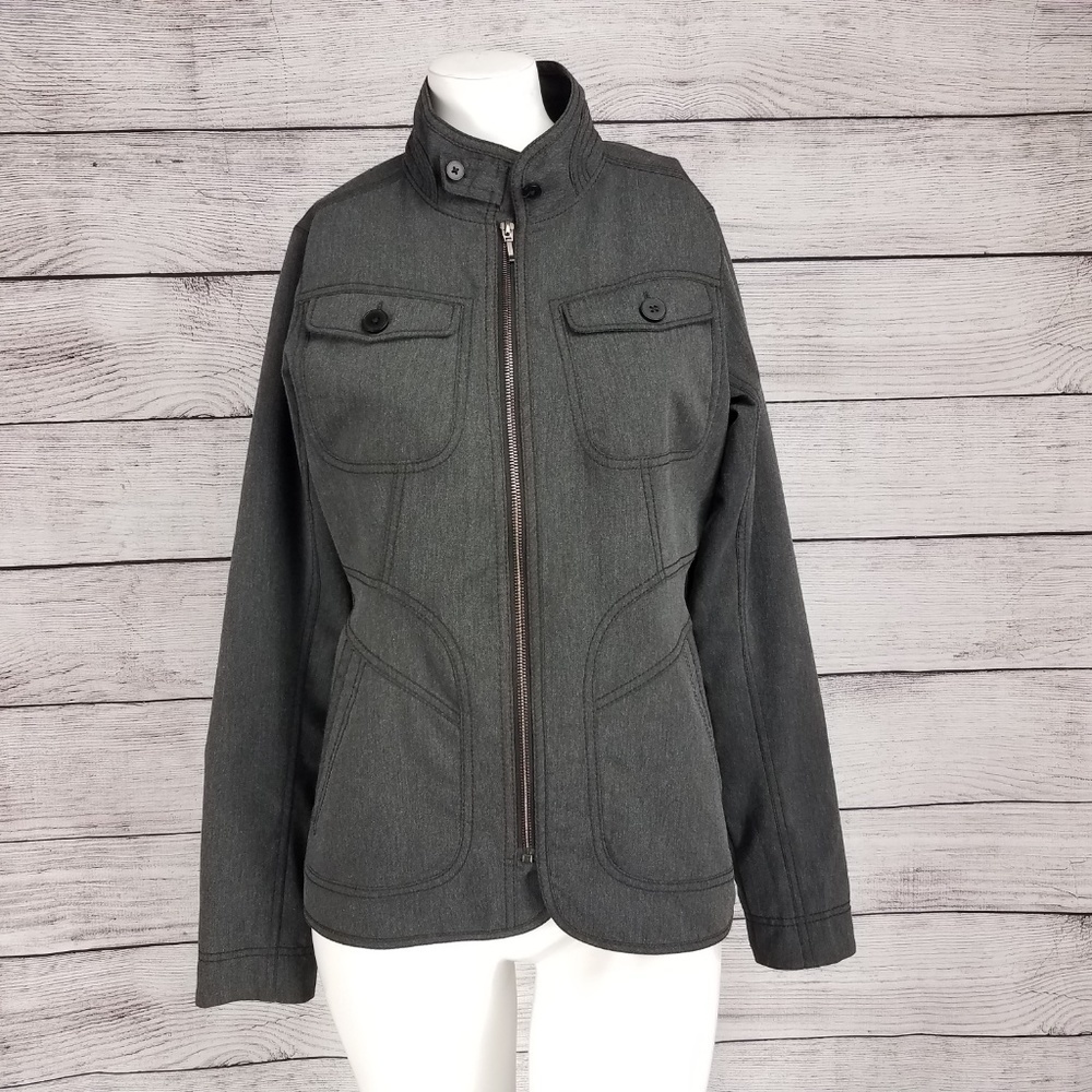 Nau Decypher S Urban Jacket Utility Field Zip up Lightweight Military Gray Casua